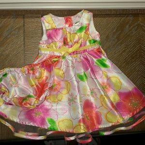 George Floral Party Dress & Bloomer Set